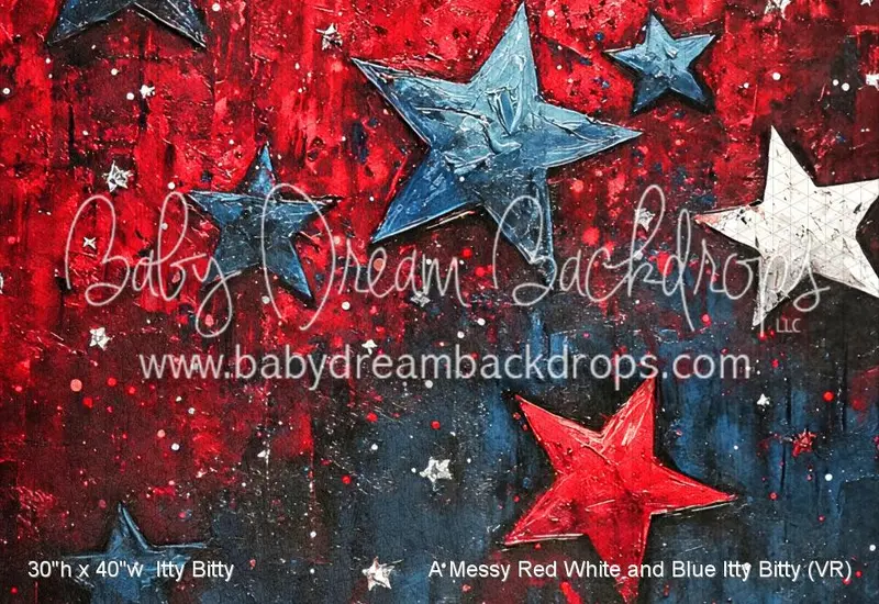 A Messy Red White And Blue Itty Bitty (Vr) 1