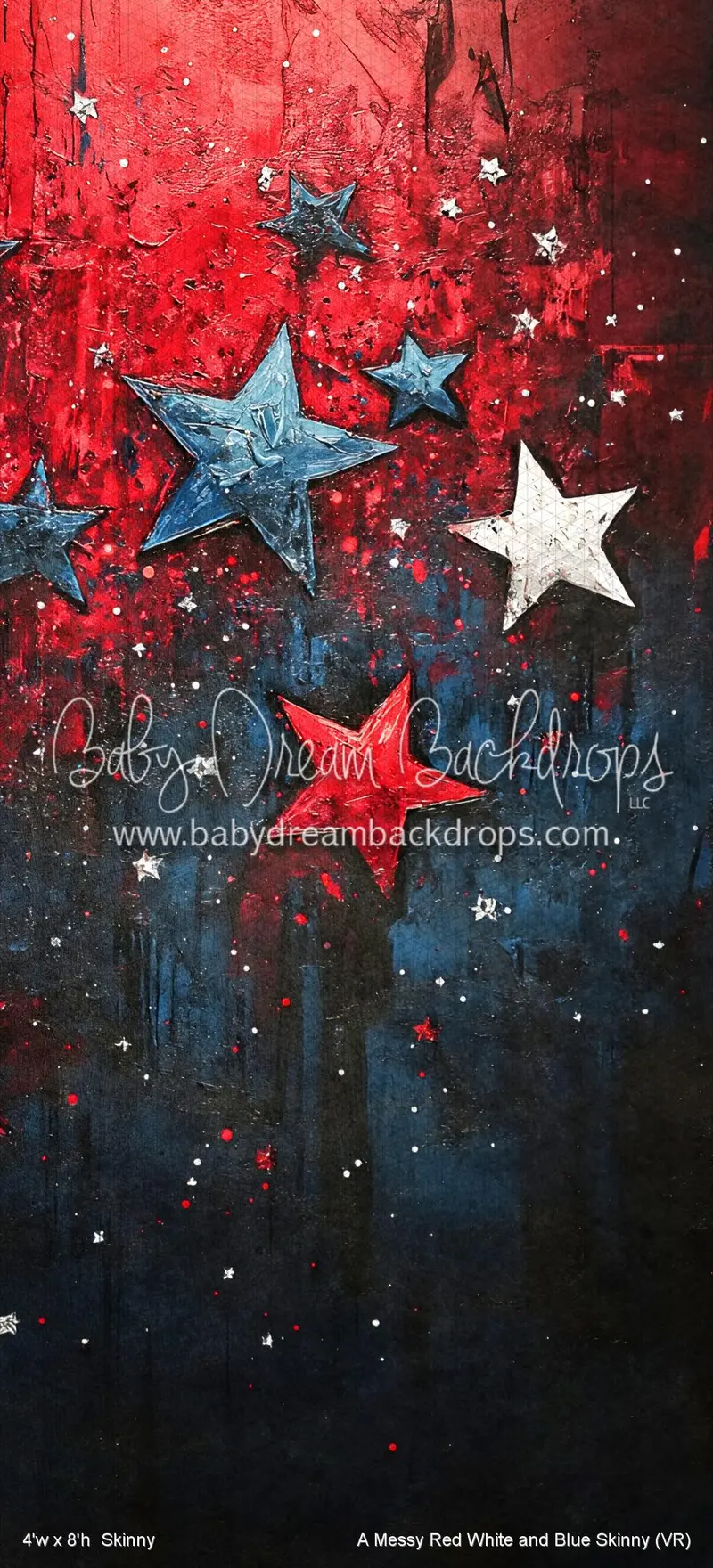 A Messy Red White And Blue Skinny (Vr) 1