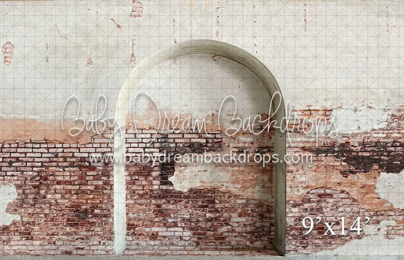 Airdale Brick Arch Wall Backdrop (Vertical)