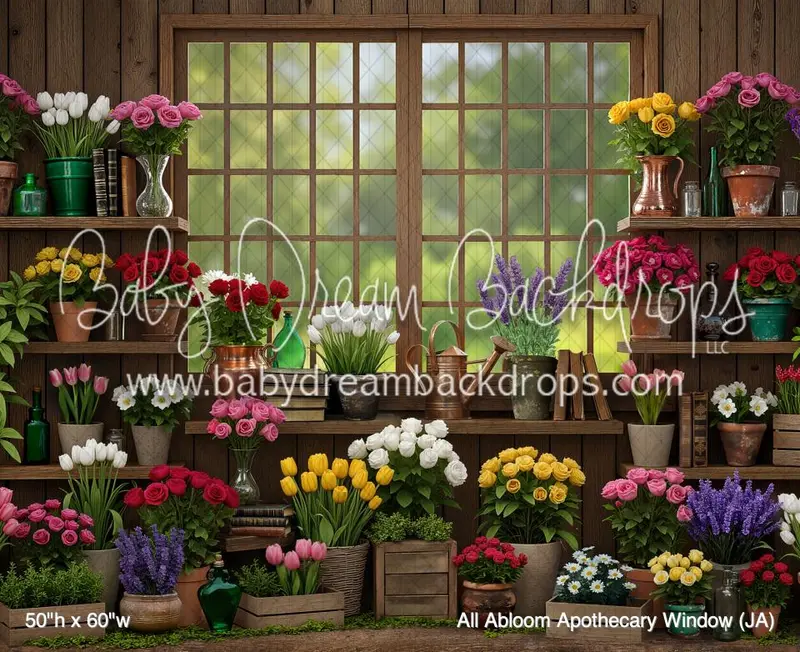 All Abloom Apothecary Window (Ja) 1