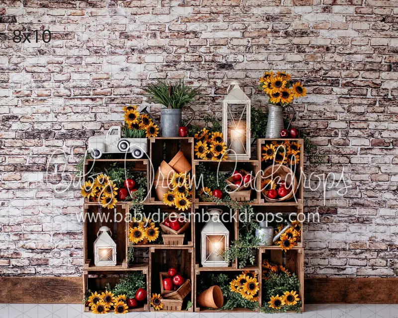 Apples and Sunflowers Seasonal Arrangement