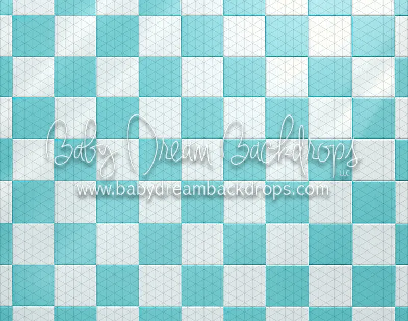 Aqua Dolly Small Checkers Floor (Md) 1