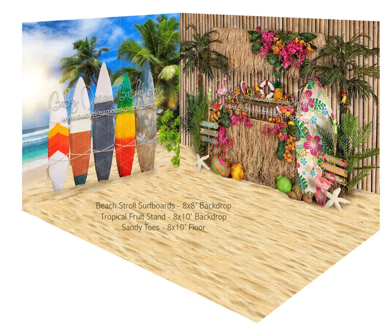Beach Stroll Surfboards And Tropical Fruit Stand Room 1