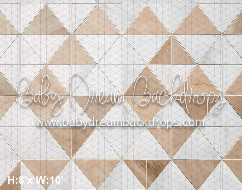 Beige And White Traingle Checker Floor (Az) 1