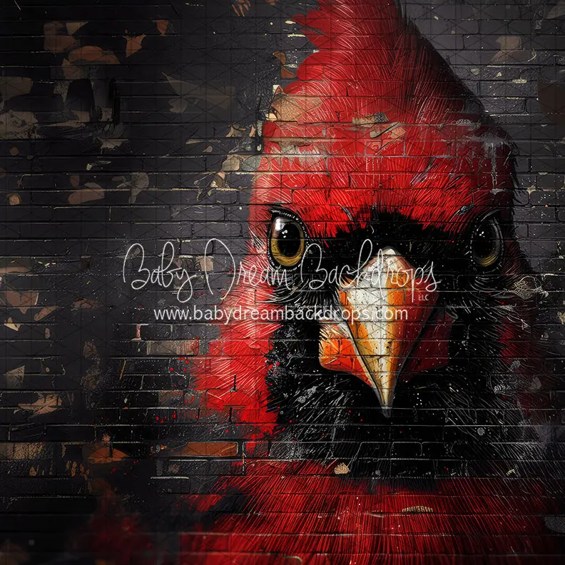 Brick Mascot Toy: Cardinal Bird Figure (Japanese Style)