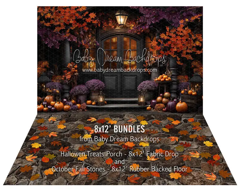 Bundle Halloween Treats Porch + October Fall Stones 1