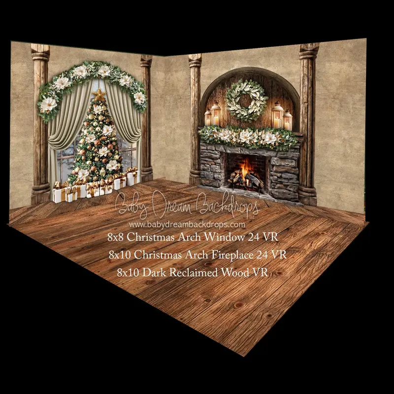 Christmas Arch Window 24  And Christmas Arch Fireplace 24 Room 1