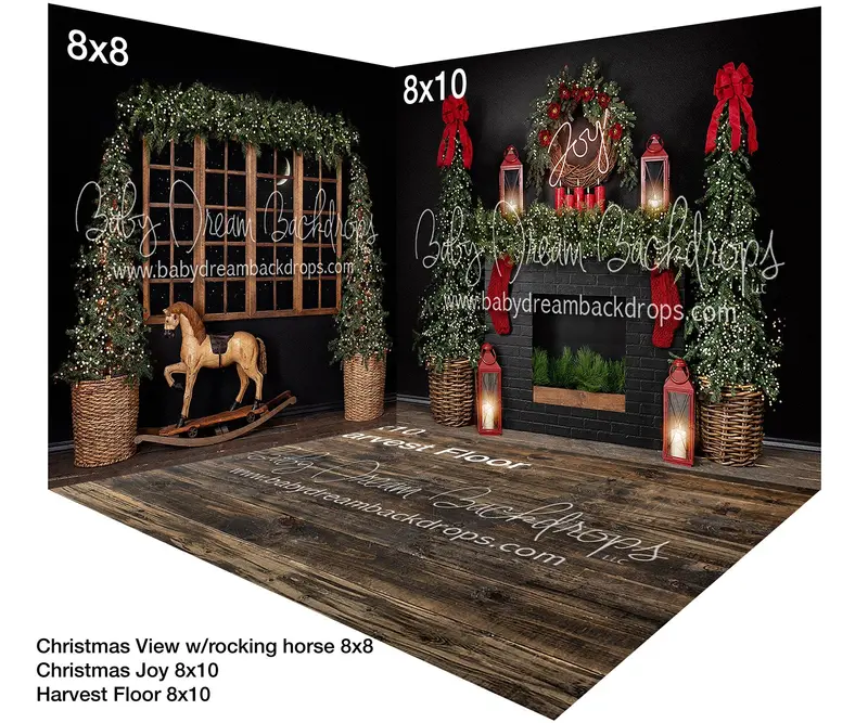 Christmas Joy With Rocking Horse Room 1