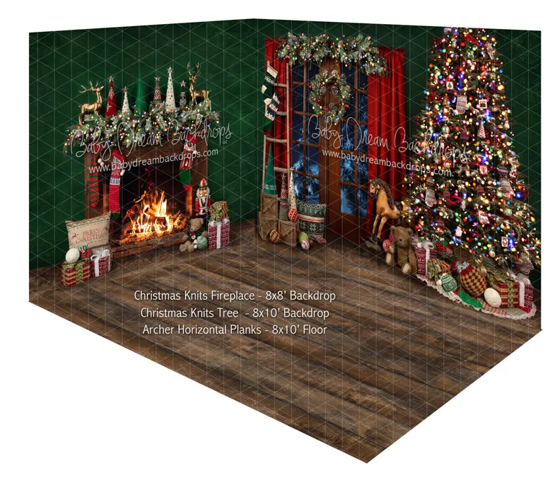 Christmas Knits Fireplace And Christmas Knits Tree Room 1