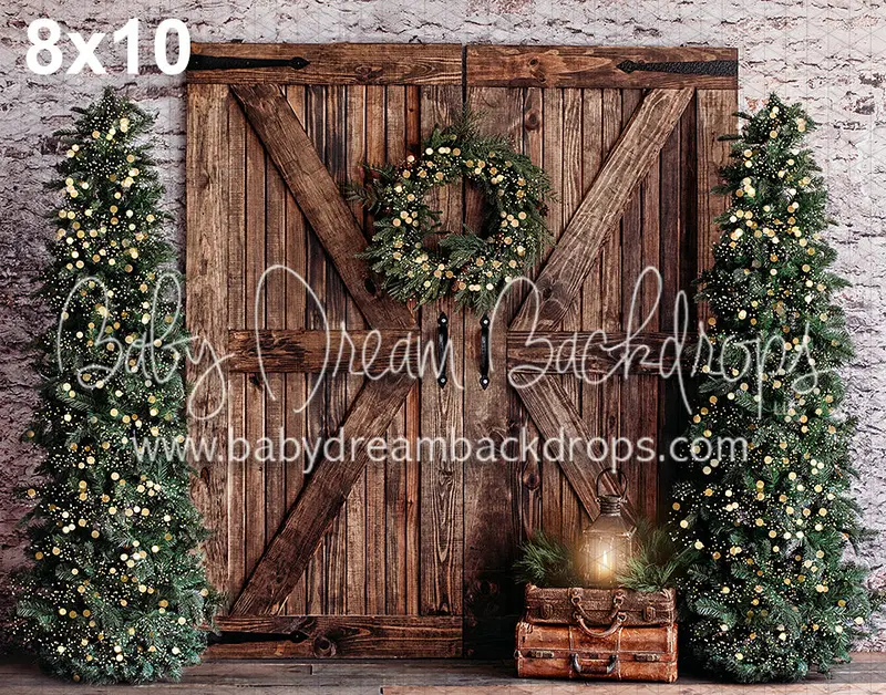 Christmas Travel Barn Doors 1