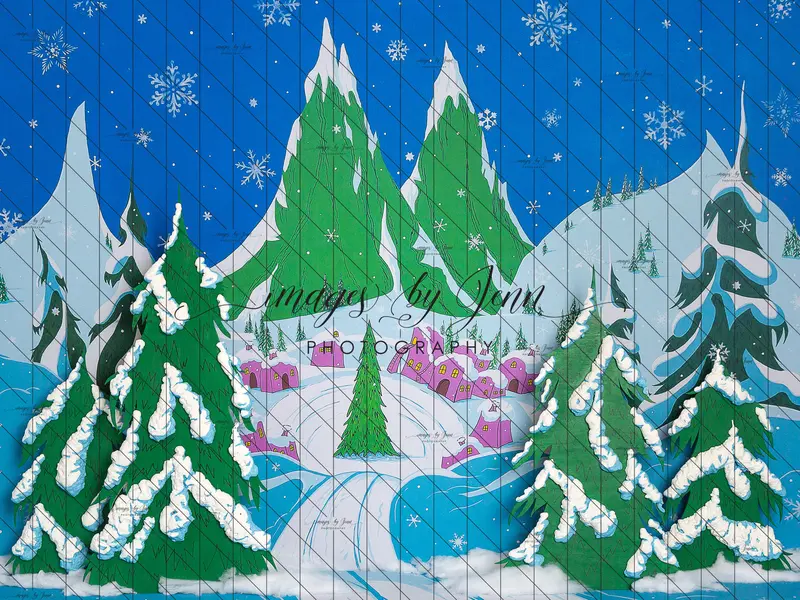 Christmasville With Trees 1