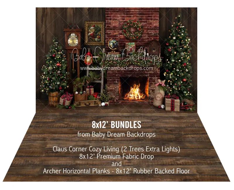 Claus Corner Cozy Living (2 Trees Extra Lights) And Archer Horizontal Planks 1