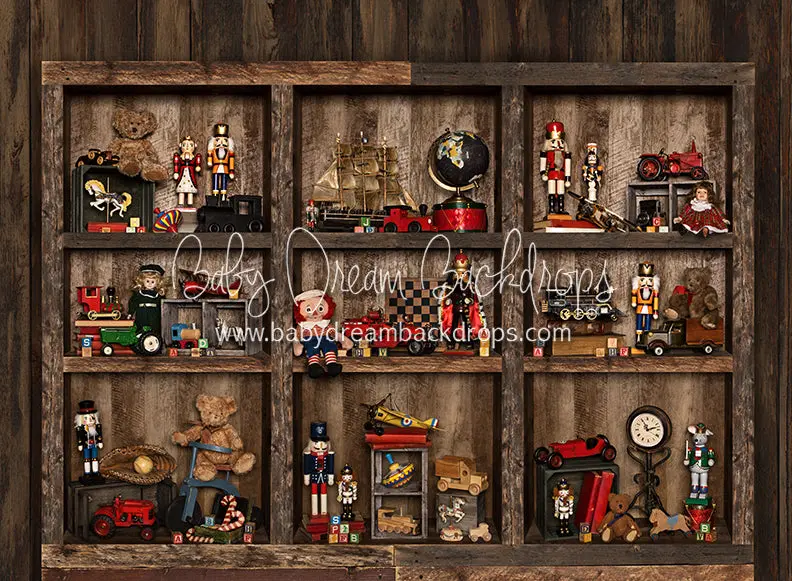 Claus Corner Toy Shelves 1