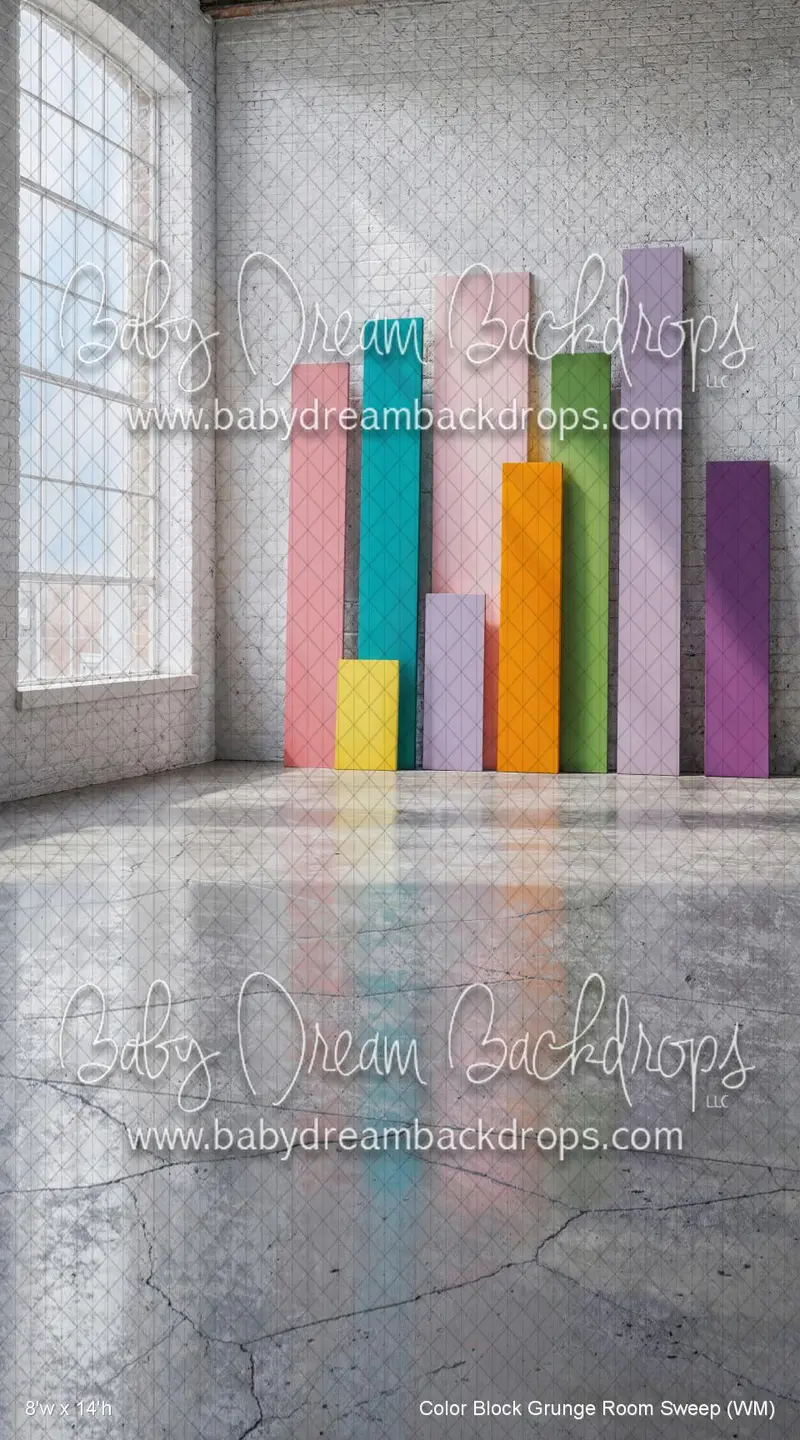 Color Block Grunge Room Sweep (Wm) 1