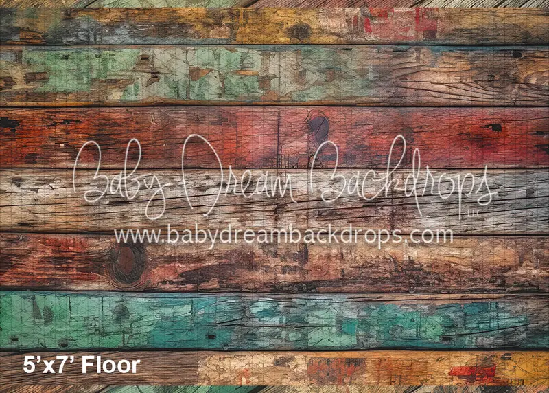 Colorful Wood Floor (Wm) 1