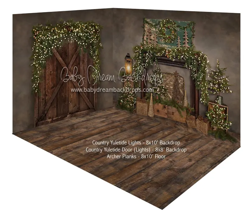 Country Yuletide Lights And Country Yuletide Door (Lights) Fabric Room 1