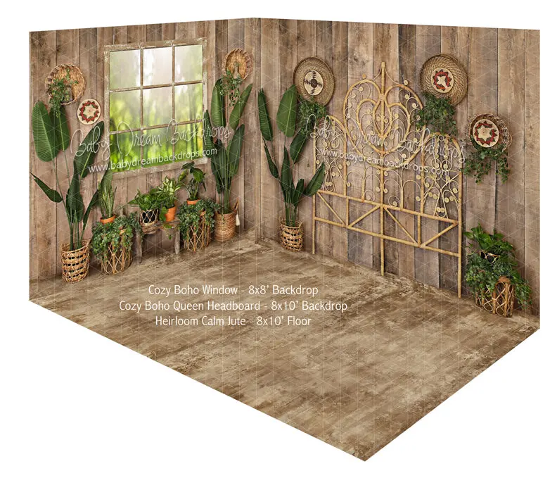 Cozy Boho Window And Queen Headboard Heirloom Calm Jute Room 1