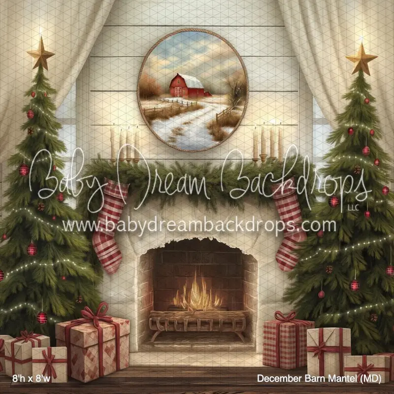 December Barn Mantel (Md) 1