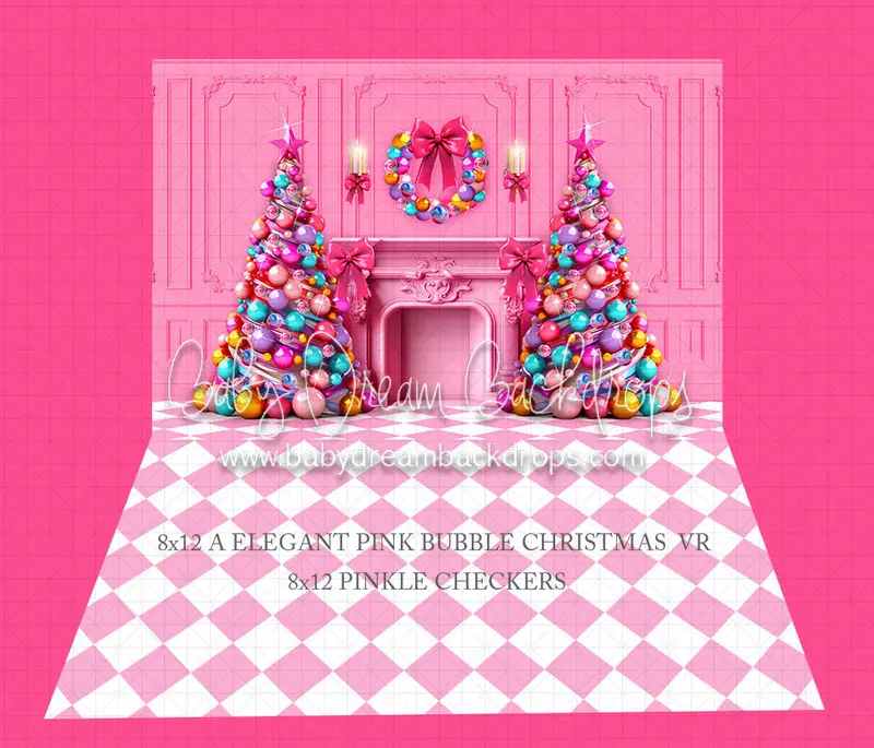 Elegant Pink Bubble Christmas Bundle 1