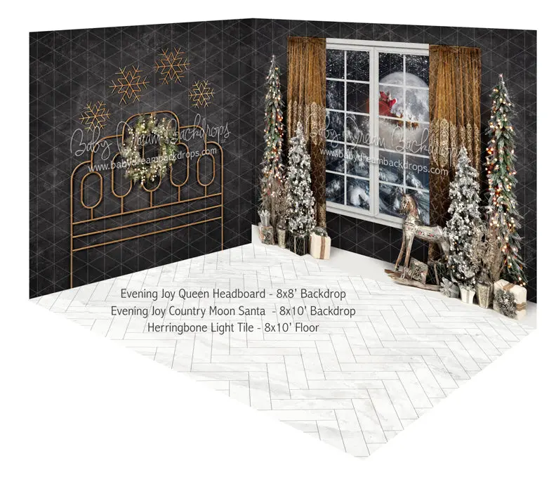Evening Joy Queen Headboard And Evening Joy Country Moon Santa Room 1