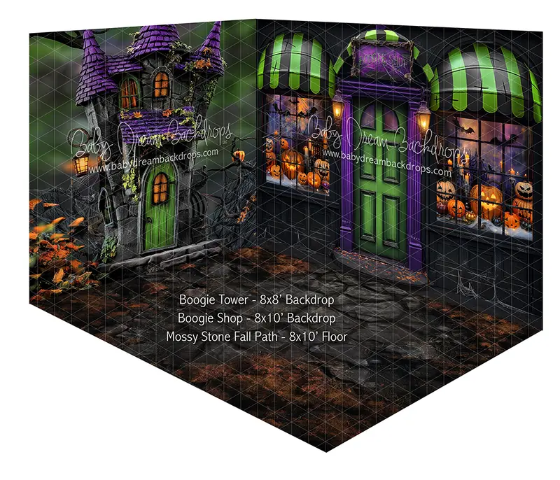 Fabric Room Boogie Tower + Shop + Mossy Stone Fall Path 1