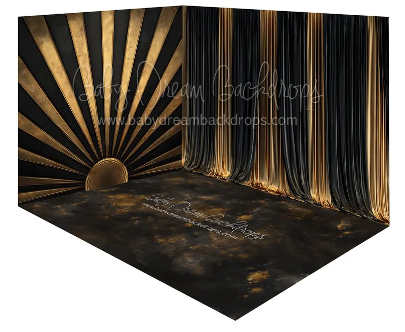 Fabric Room Deco Noir + Deco Royale + Magnificent Marble Gatsby Floor 1