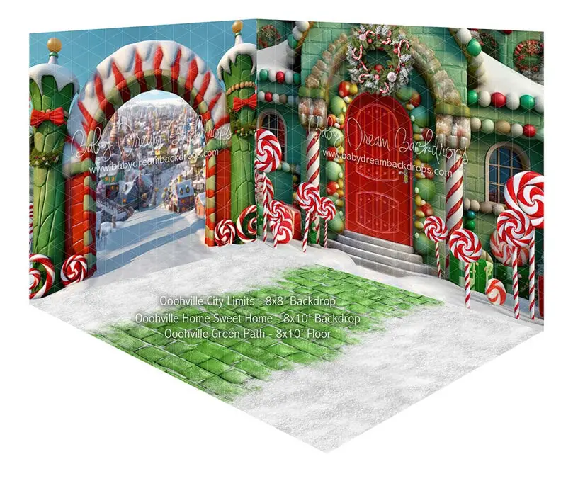 Fabric Room Ooohville City Limits + Oohville Home Sweet Home + Ooohville Green Path 1