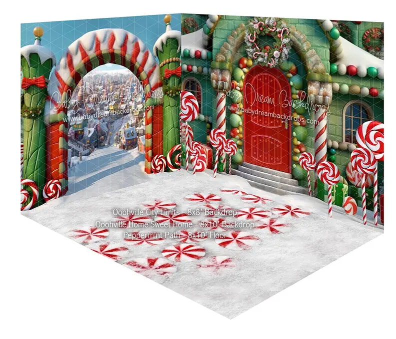 Fabric Room Ooohville City Limits + Oohville Home Sweet Home + Peppermint Path 1