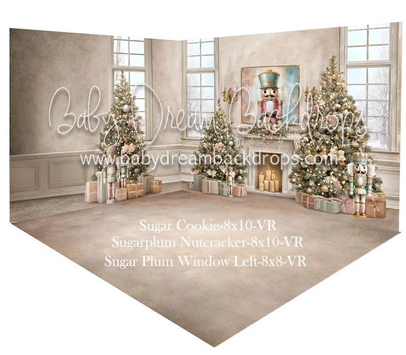 Fabric Room Sugar Plum Nutcracker + Sugar Plum Window Left + Sugar Cookie Floor (Vr) 1