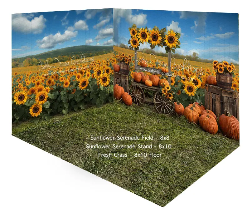 Fabric Room Sunflower Serenade Field + Stand + Fresh Grass 1