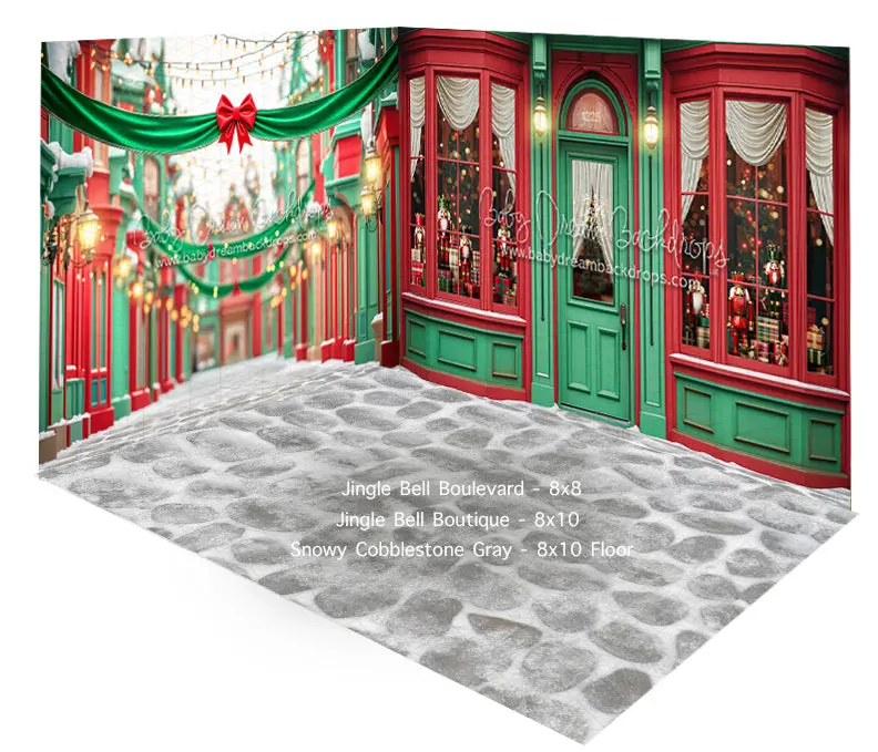 Fabric Room Sweet Summer Watermelon Fireworks + Sweet Summer Watermelon Barn + Fresh Grass 1