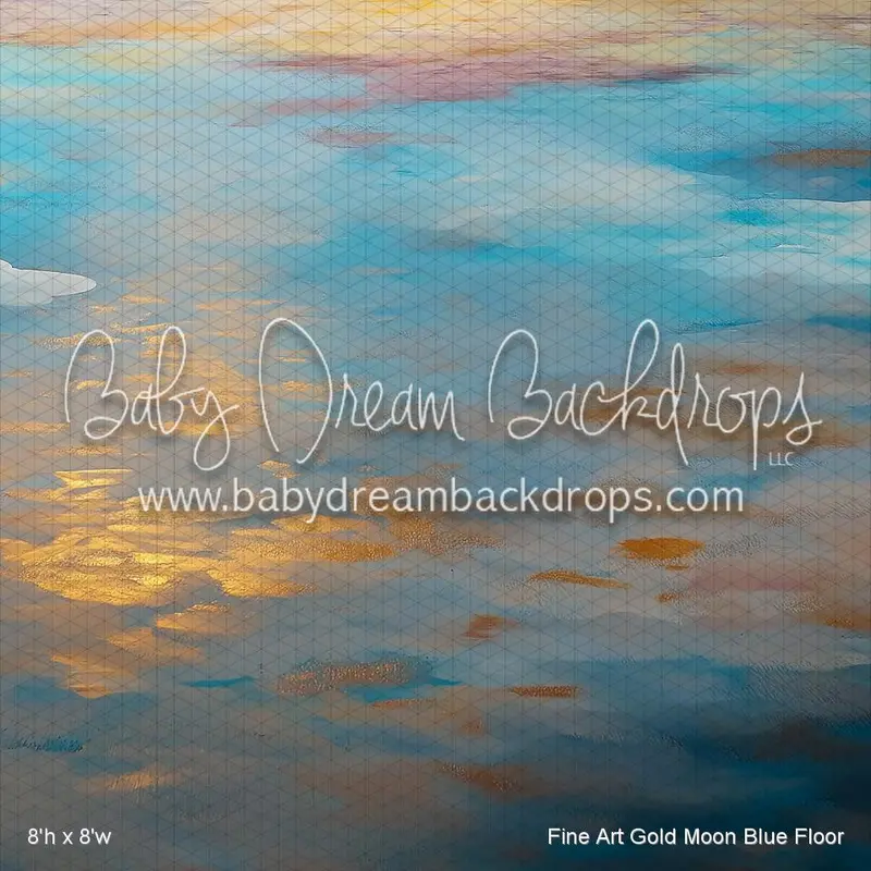Fine Art Gold Moon Blue Floor (Az) 1