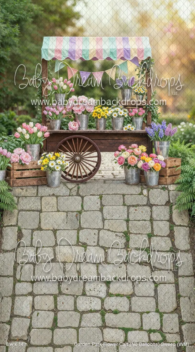 Garden Park Flower Cart (No Balloons) Sweep (Wm) 1