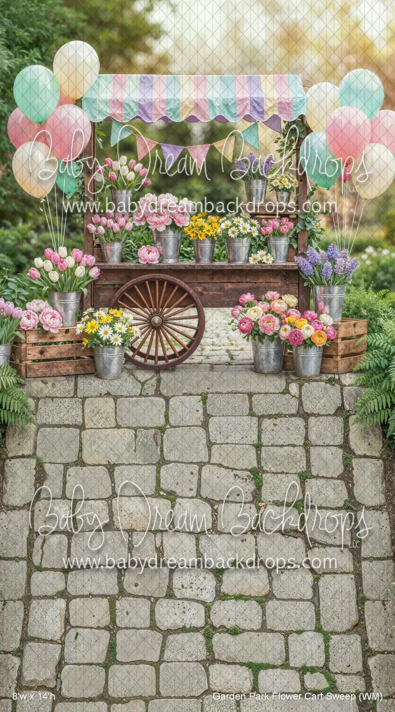 Garden Park Flower Cart Sweep (Wm) 1