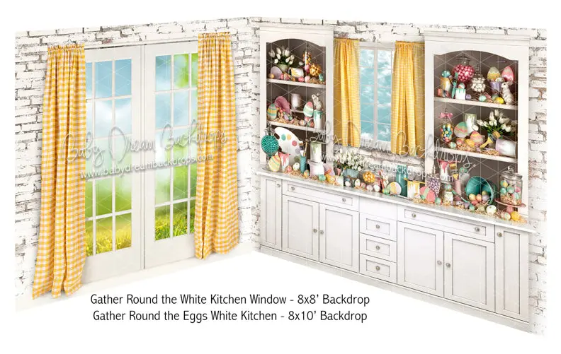 Gather Round The White Kitchen Window And Eggs Bundle 1