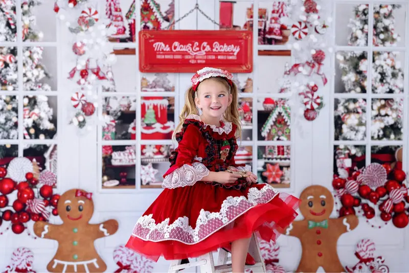 Gingerbread Kisses Holiday Wishes 3 Piece Outfit Fbk 1