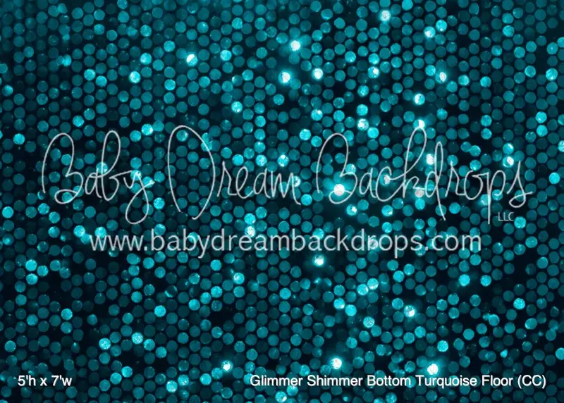 Glimmer Shimmer Bottom Turquoise Floor (Cc) 1