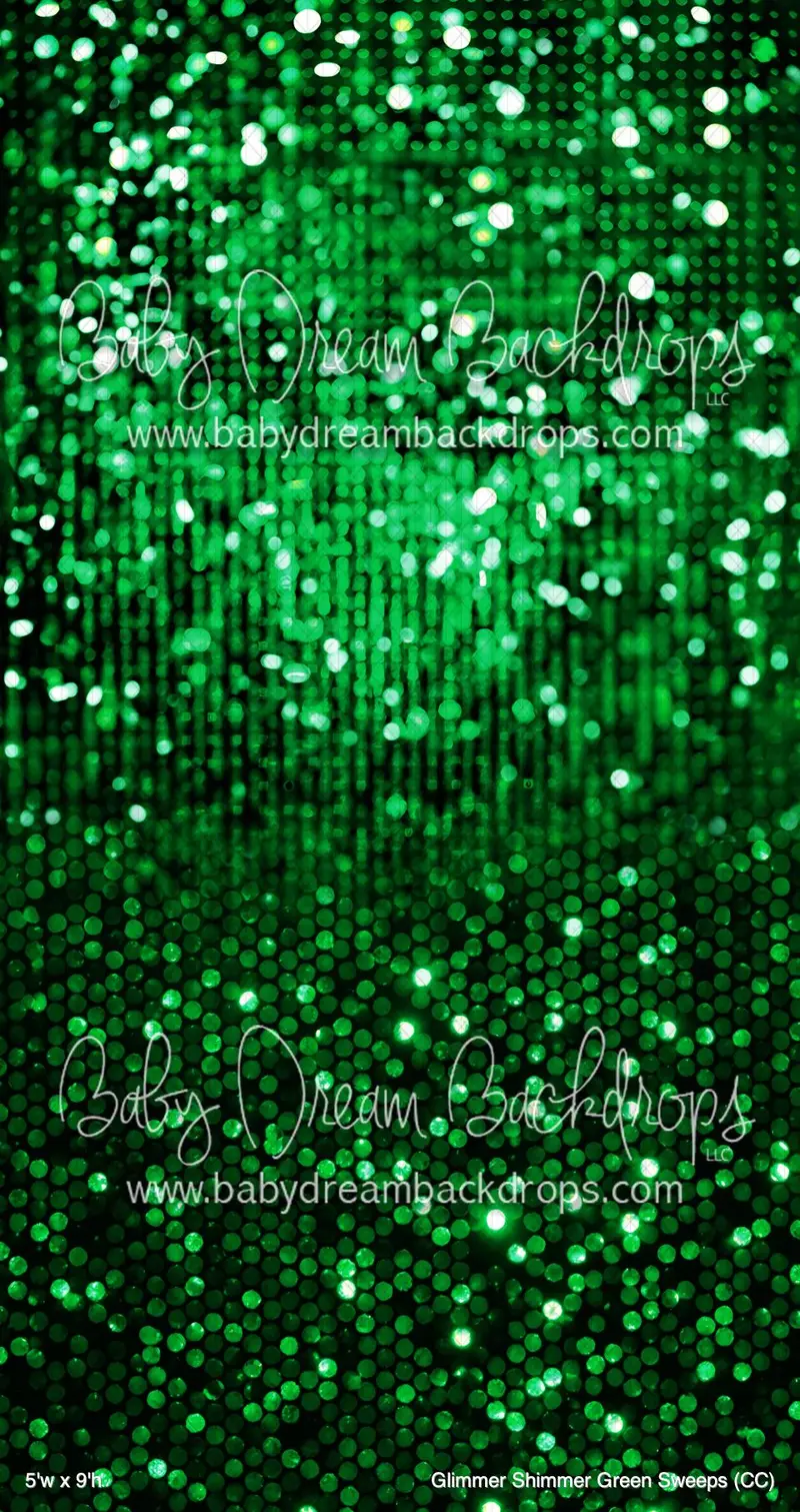 Glimmer Shimmer Green Sweeps (Cc) 1