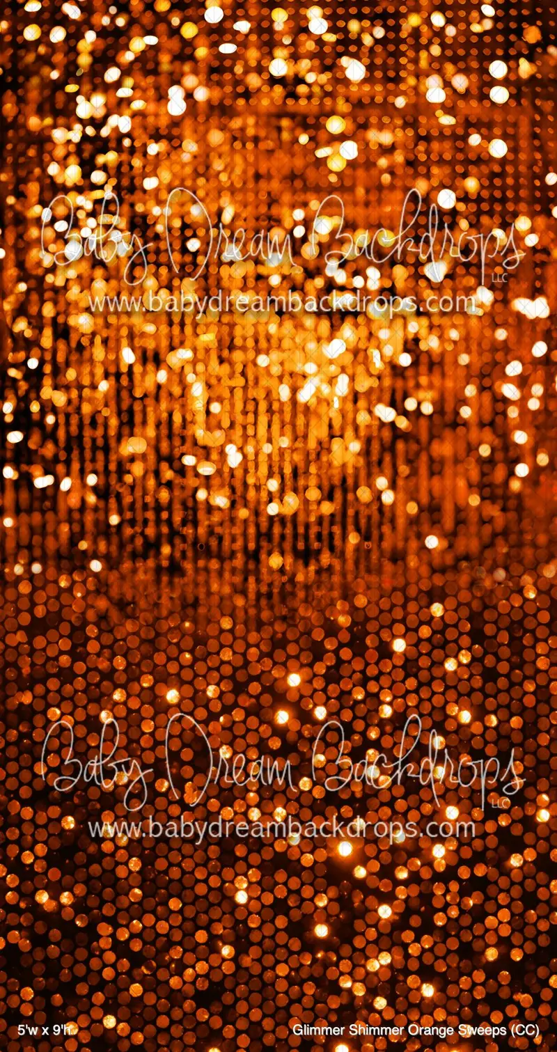 Glimmer Shimmer Orange Sweeps (Cc) 1