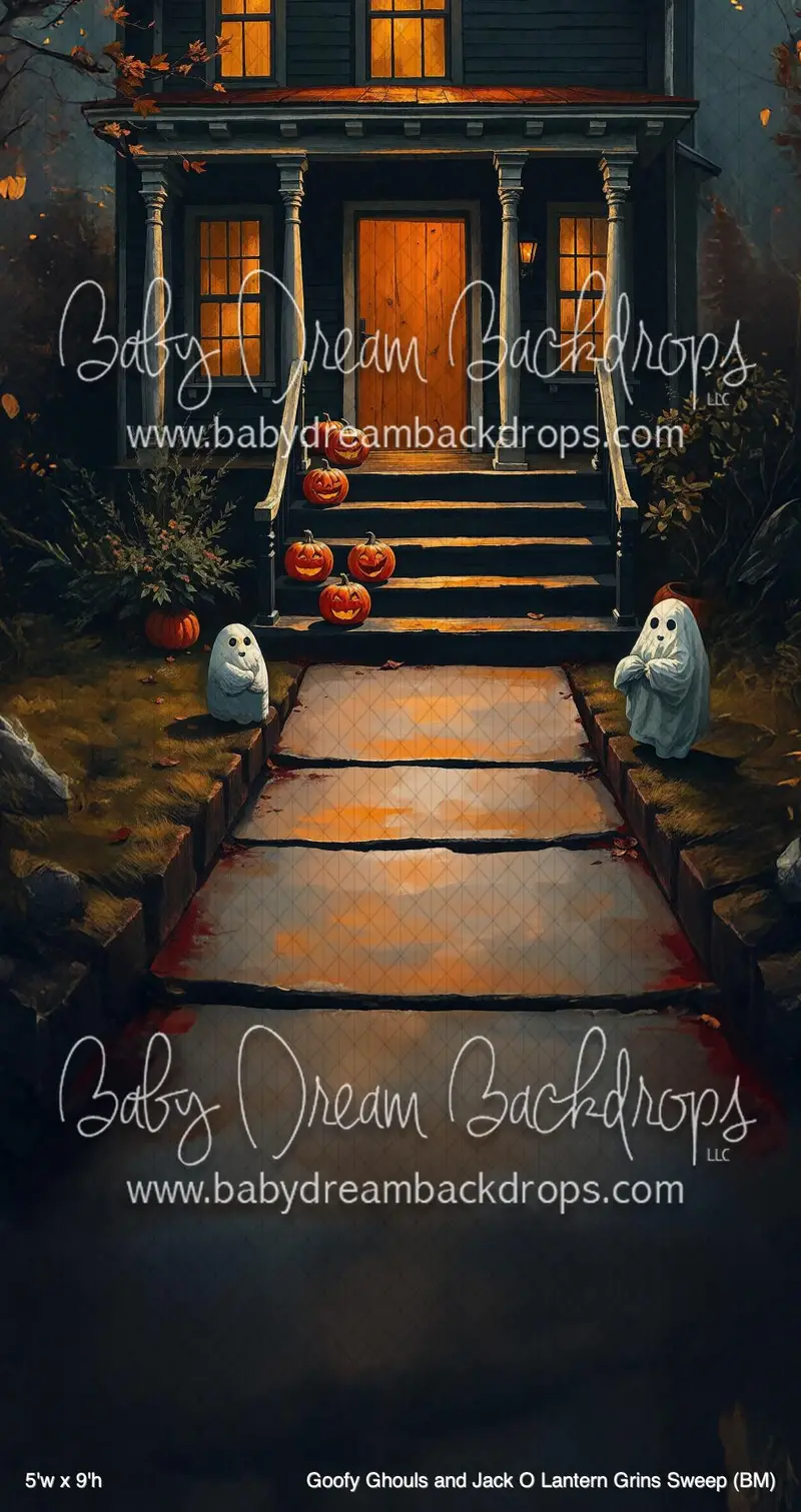 Goofy Ghouls And Jack O Lantern Grins Sweep (Bm) 1