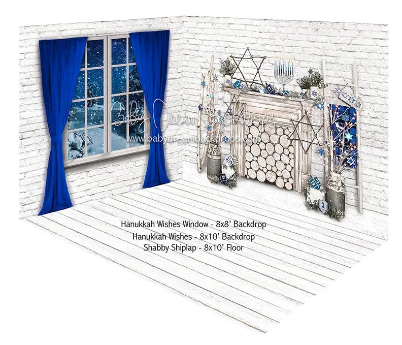 Hanukkah Wishes And Hanukkah Wishes Window Fabric Room 1