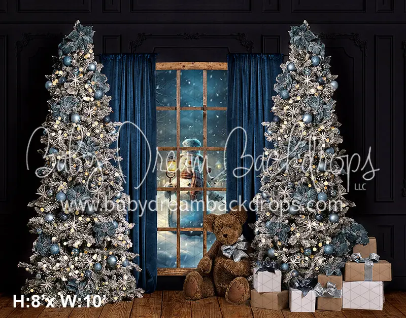 Happy Frosty Snowman Window With Bear (Vr) 1