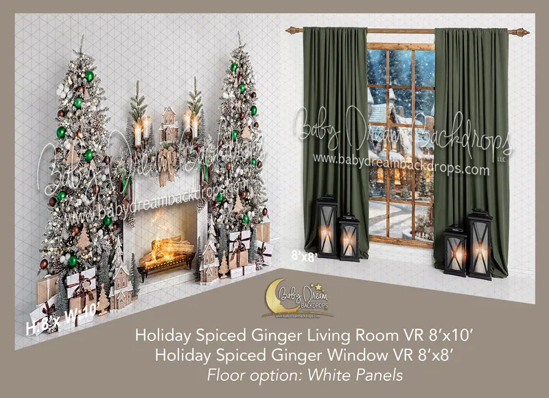 Holiday Spiced Ginger Living Room Window - Room (Vr) 1