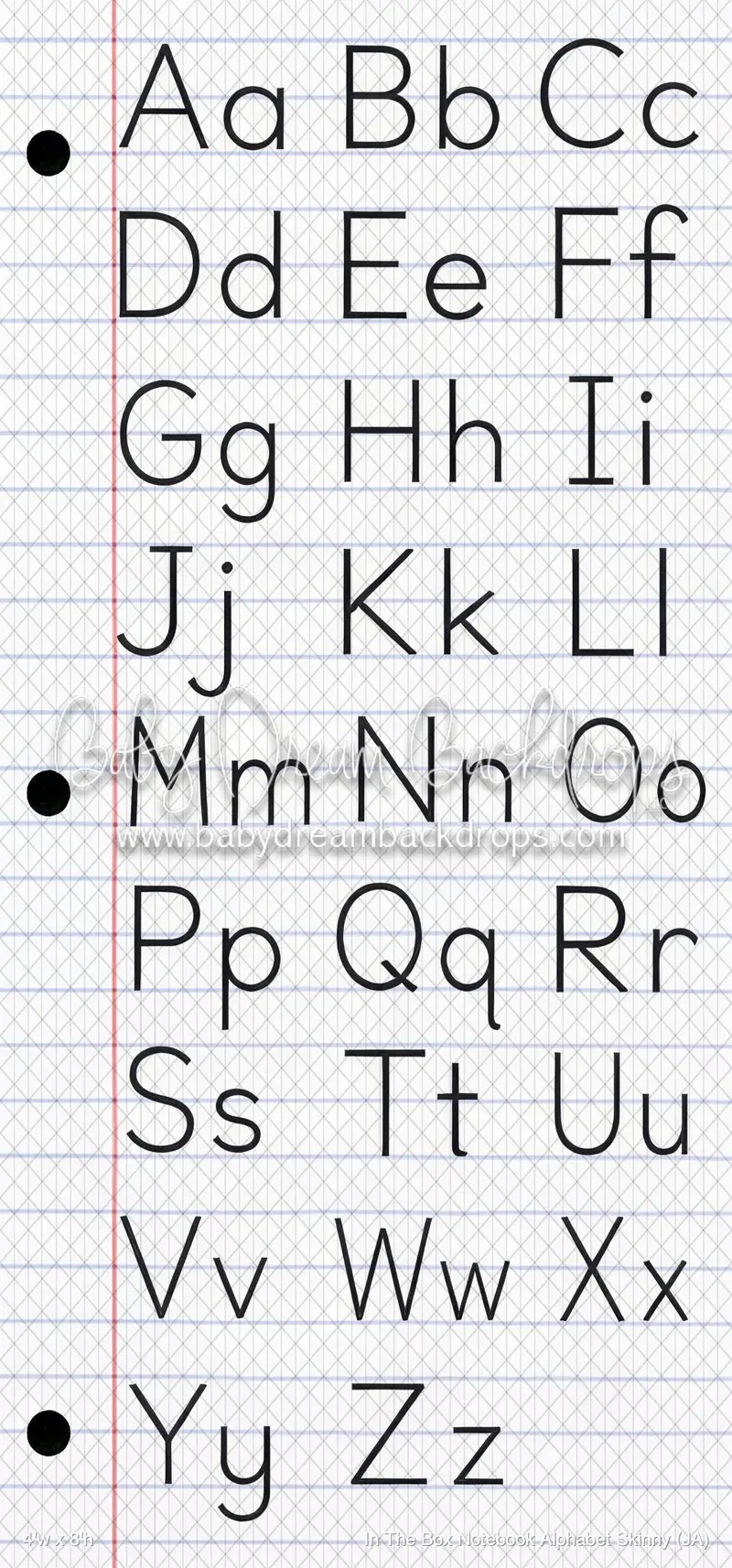 In The Box Notebook Alphabet Skinny (Ja) 1