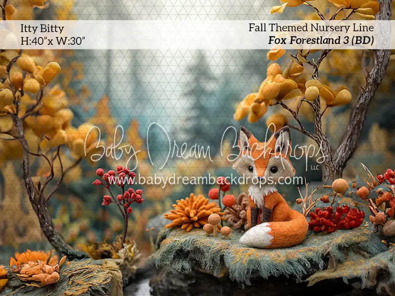 Itty Bitty Fall Themed Nursery Line Fox Forestland 3 (Bd) 1