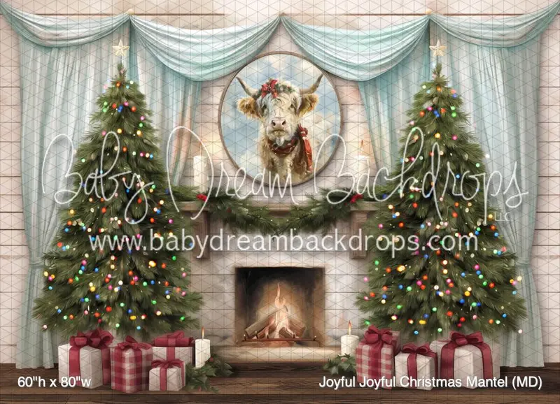 Joyful Joyful Christmas Mantel (Md) 1