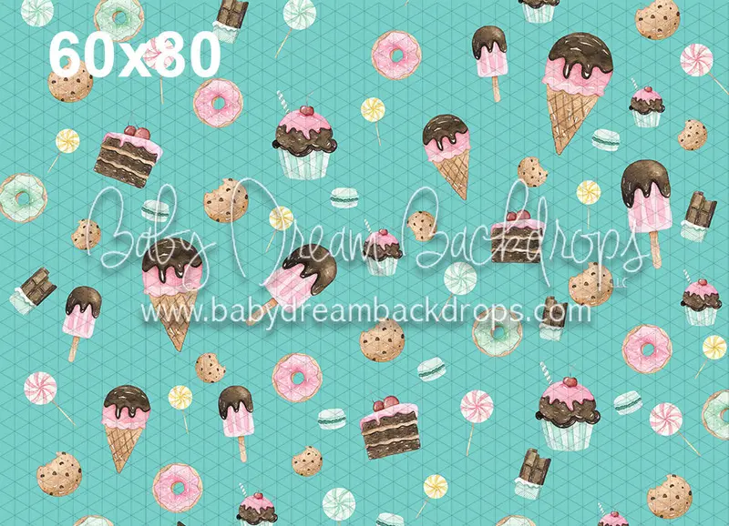 Let's Eat Sweets (Teal) 1