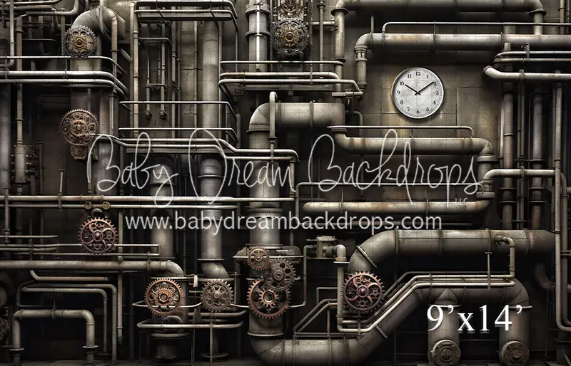 Minimalist Industrial Pipe Texture