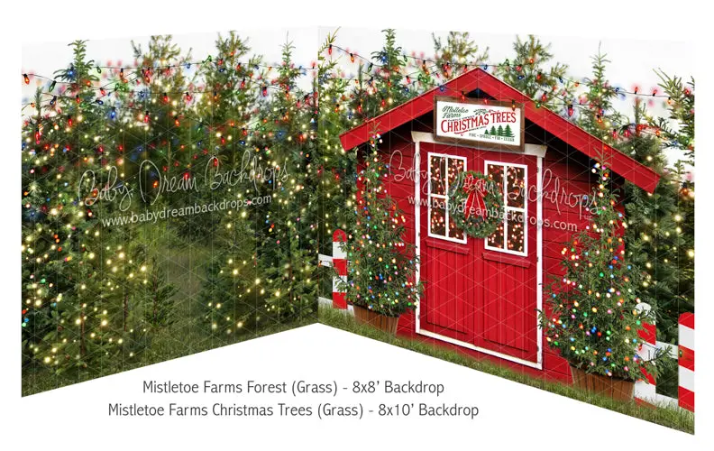 Mistletoe Farms Forest (Grass) And Mistletoe Farms Christmas Trees (Grass) Bundle 1
