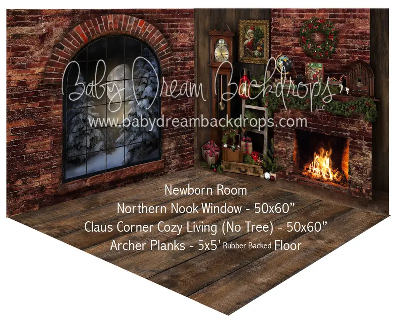 Northern Nook Window And Claus Corner Cozy Living (No Tree) Newborn Room 1